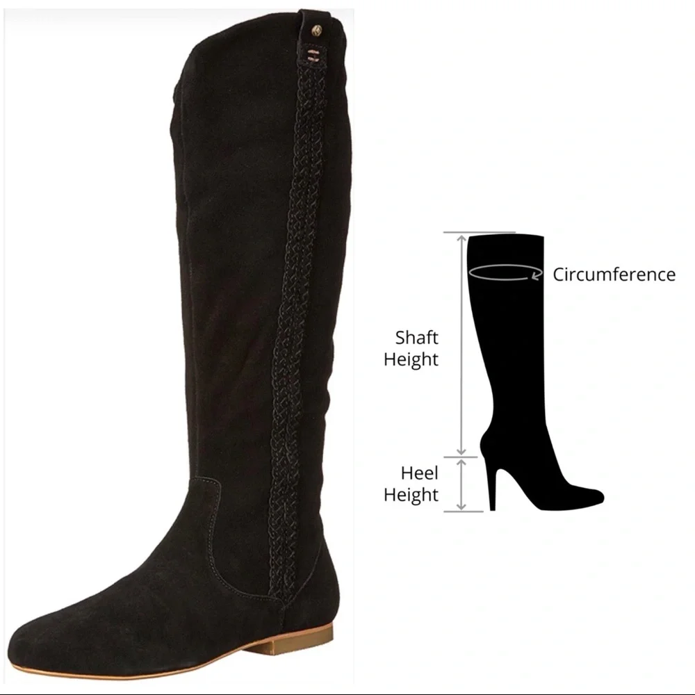 Reef | Arabian Braid Black SuedeTall Boots